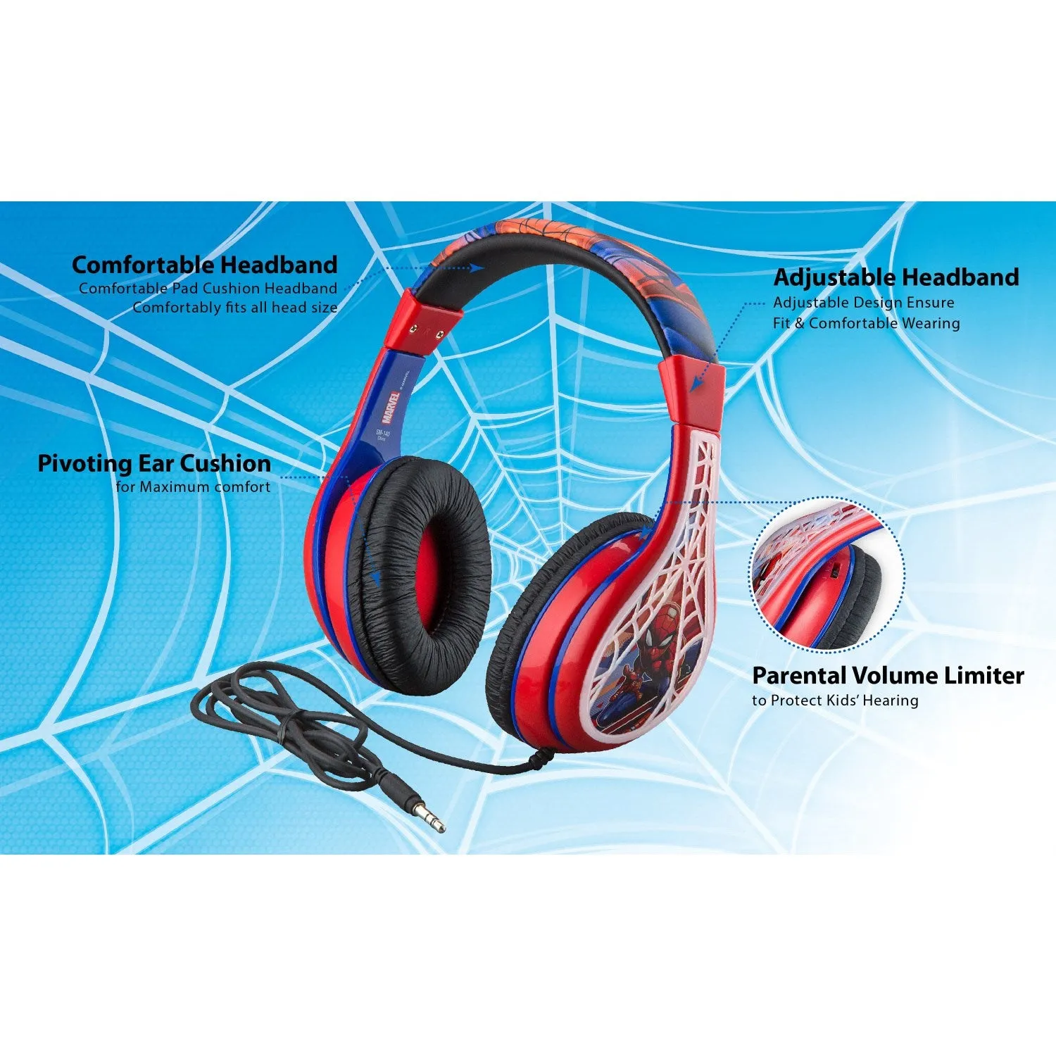 eKids Spiderman Youth Headphones