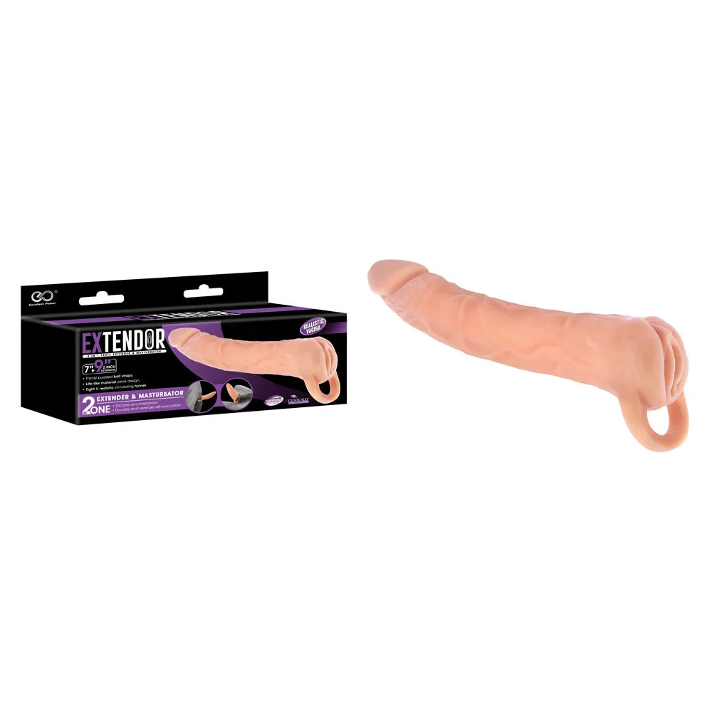 Extendor 9'' 2-in-1 Penis Extender & Masturbator-(fmp012a000-001)