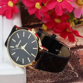 Fabulous Luxury Brand Watch Faux-leather simulated quartz watch Brand