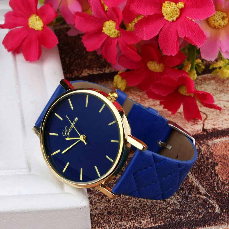 Fabulous Luxury Brand Watch Faux-leather simulated quartz watch Brand