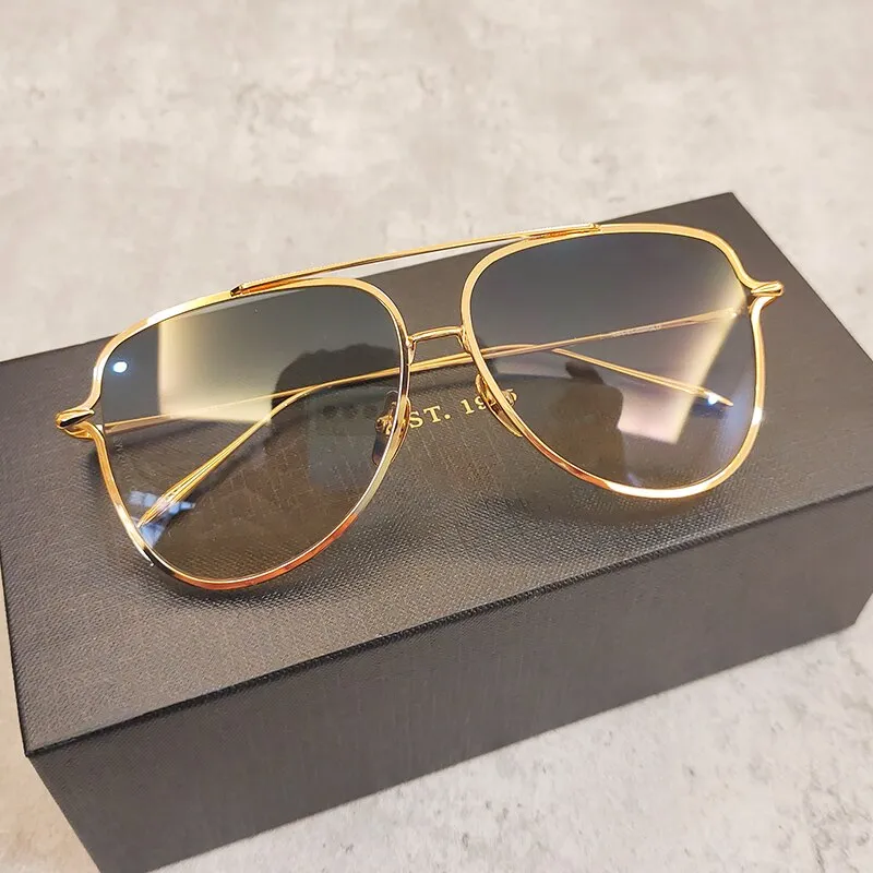 Female Sunglasses Women DTS144 Square Titanium Fashion Sunglasses Luxury Brand Men's Sunglasses Original With Case