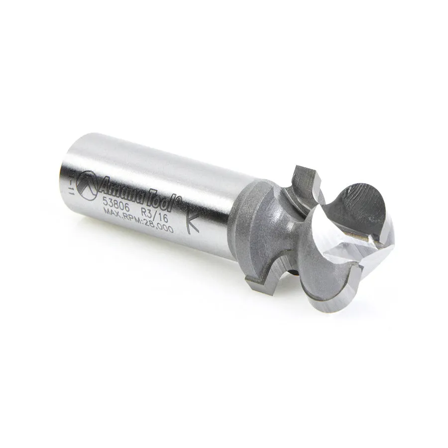 Finger Grip Router Bit | 3⁄32 x 3⁄16 Radius x 3⁄4 Dia x 3⁄4 x 1⁄2" Shank | 53806 | 738685938065