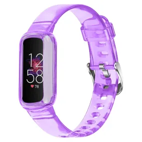 Fitbit Luxe milanese staineless steel watch strap - Transparent Purple