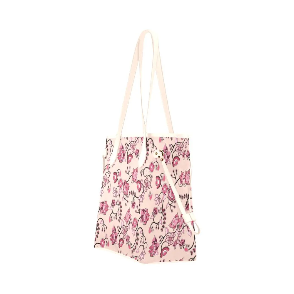 Floral Amour Clover Canvas Tote Bag