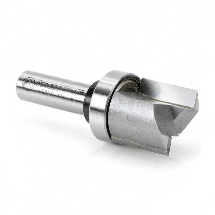 Flush Trim Plunge Router Bit | Various Dia x 1 x 1⁄2"Shank with Upper BB | 45550 | 738685455500