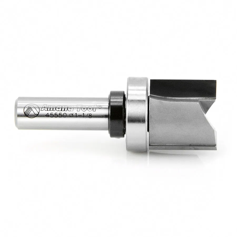 Flush Trim Plunge Router Bit | Various Dia x 1 x 1⁄2"Shank with Upper BB | 45550 | 738685455500