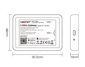 FluxTech® 2.4GHz Gateway. Newest Version Wireless Control. Third Party Voice Control Compatible.