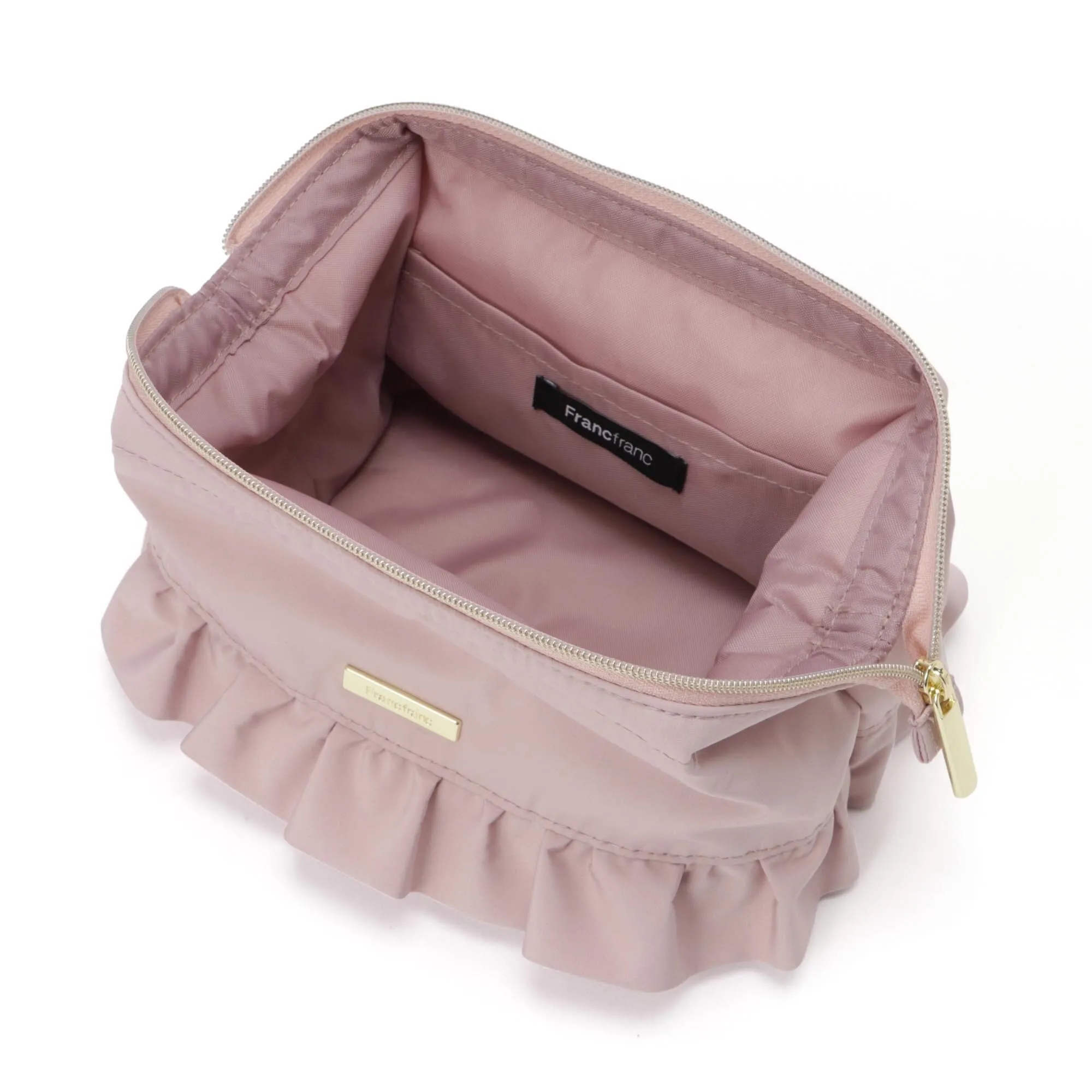 Frill Wire Pouch  Pink