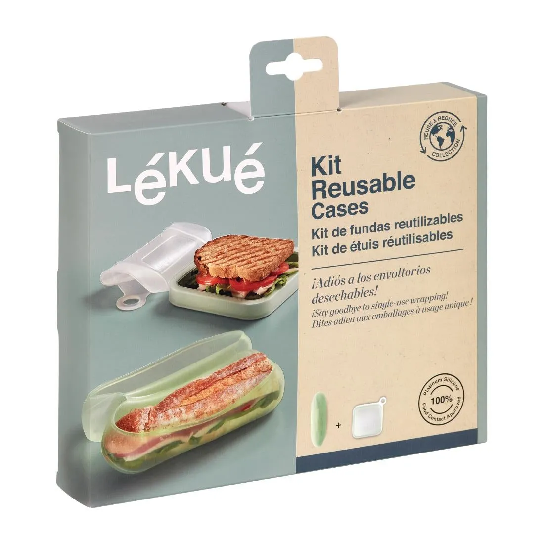 FS298 Lekue Reusable Silicone Sandwich Case