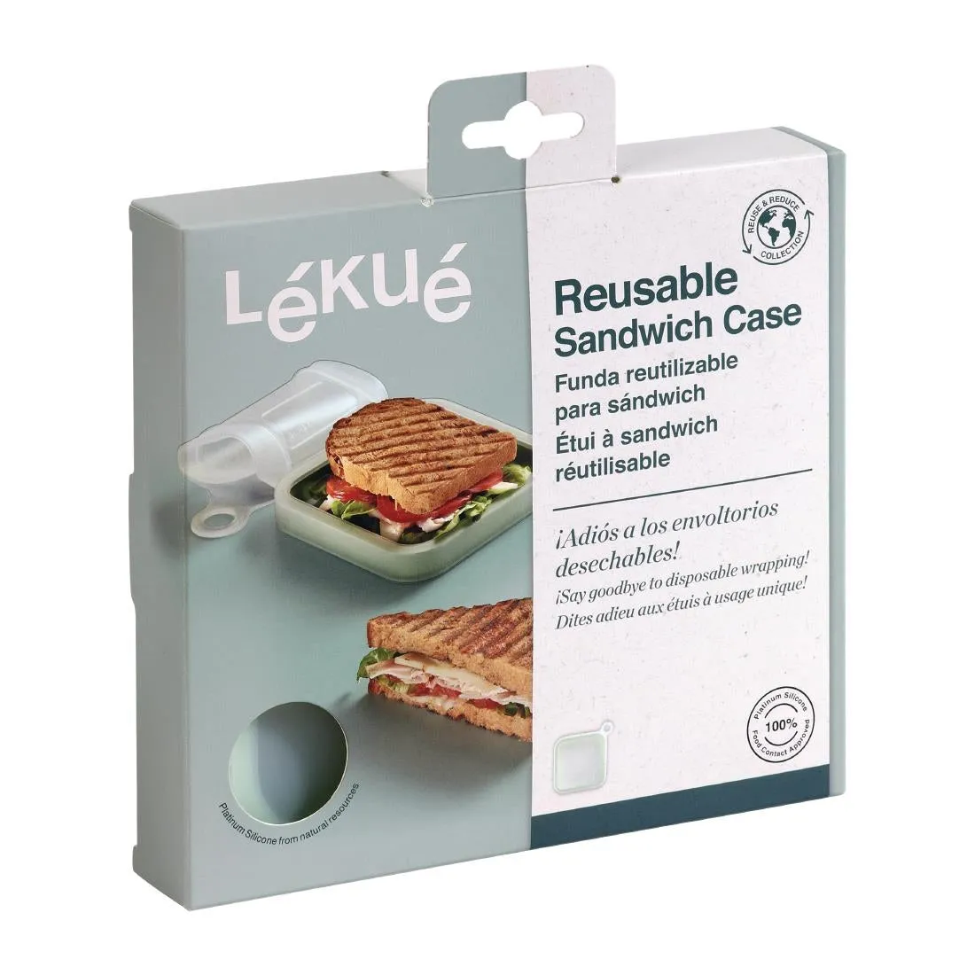 FS298 Lekue Reusable Silicone Sandwich Case