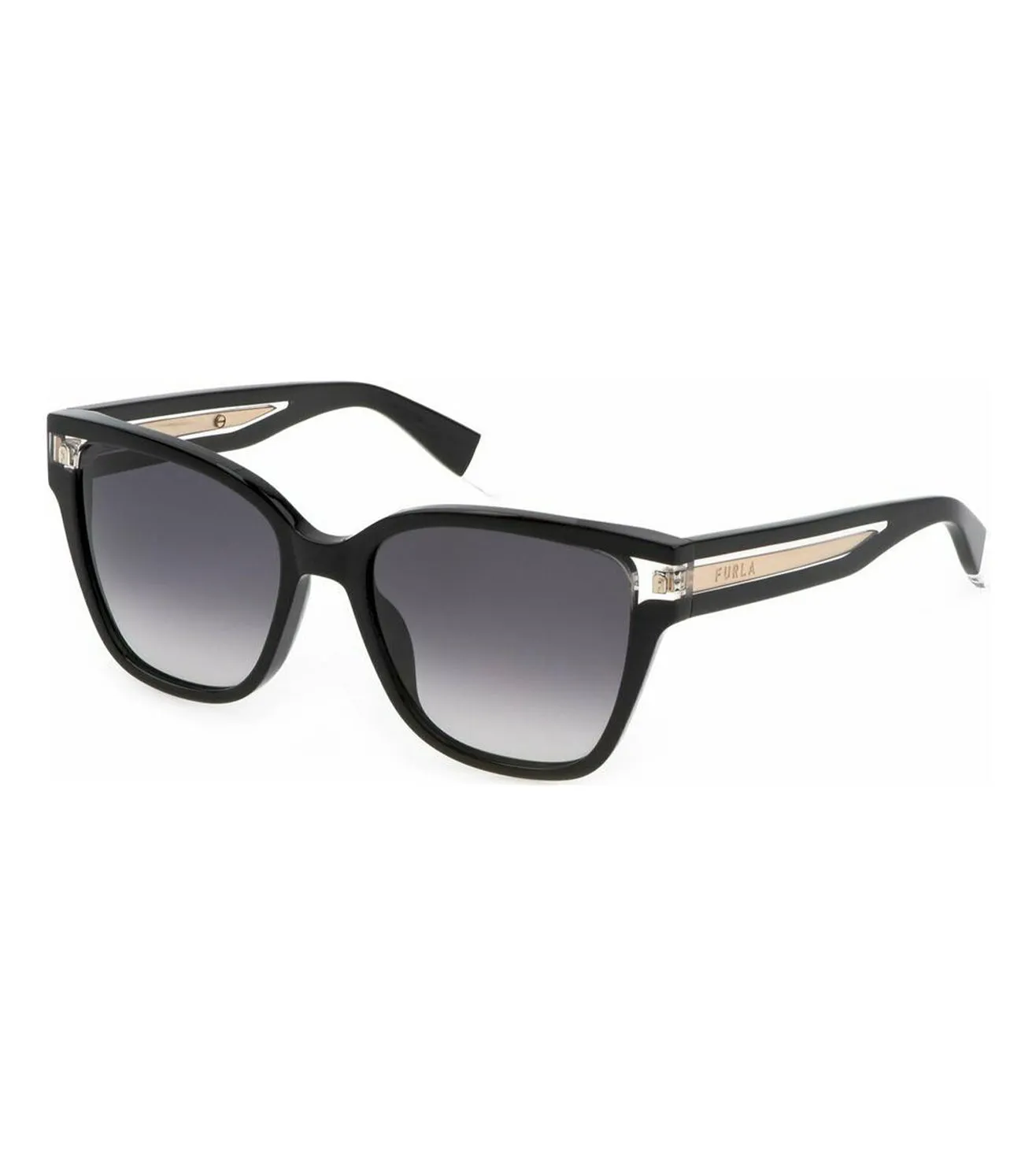 Furla Unisex Smoke Gradient Square Sunglasses