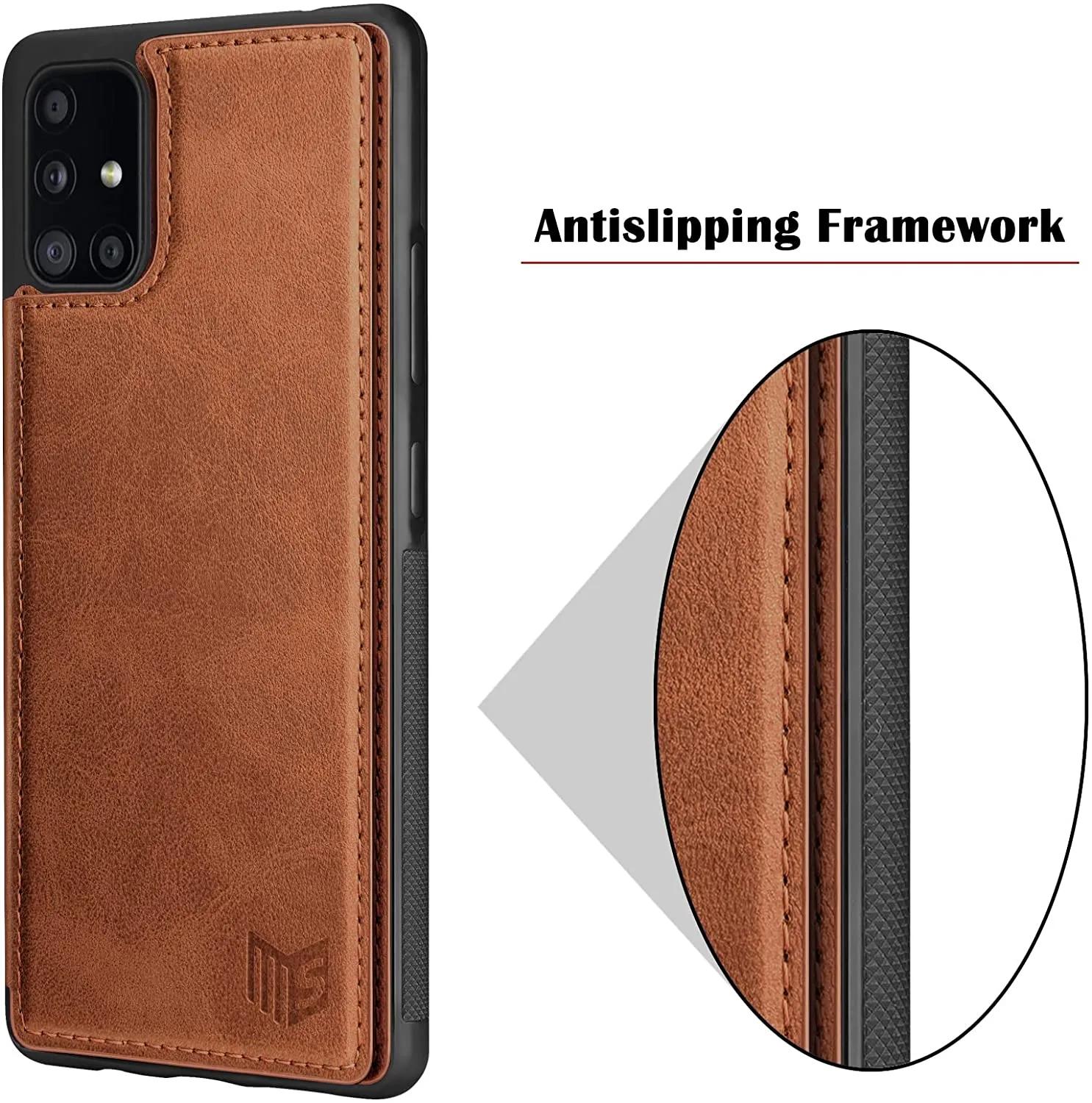 Galaxy A71 5G Credit Card  Leather Wallet case