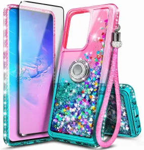 Galaxy S20 Glitter Bling Case with Screen Protector