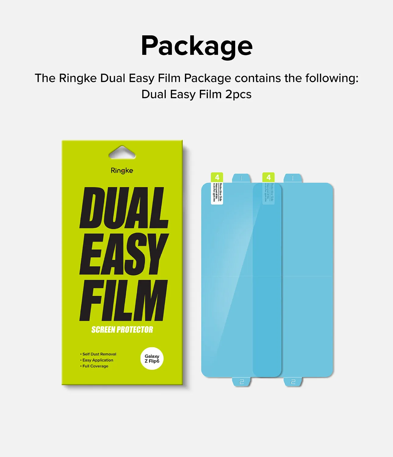 Galaxy Z Flip 6 Screen Protector | Dual Easy Film (2 Pack)