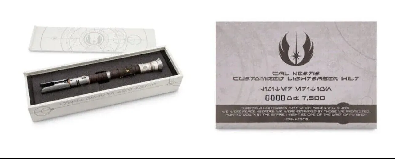 Galaxy's Edge Limited Edition Cal Kestis Customized Legacy Lightsaber Hilt