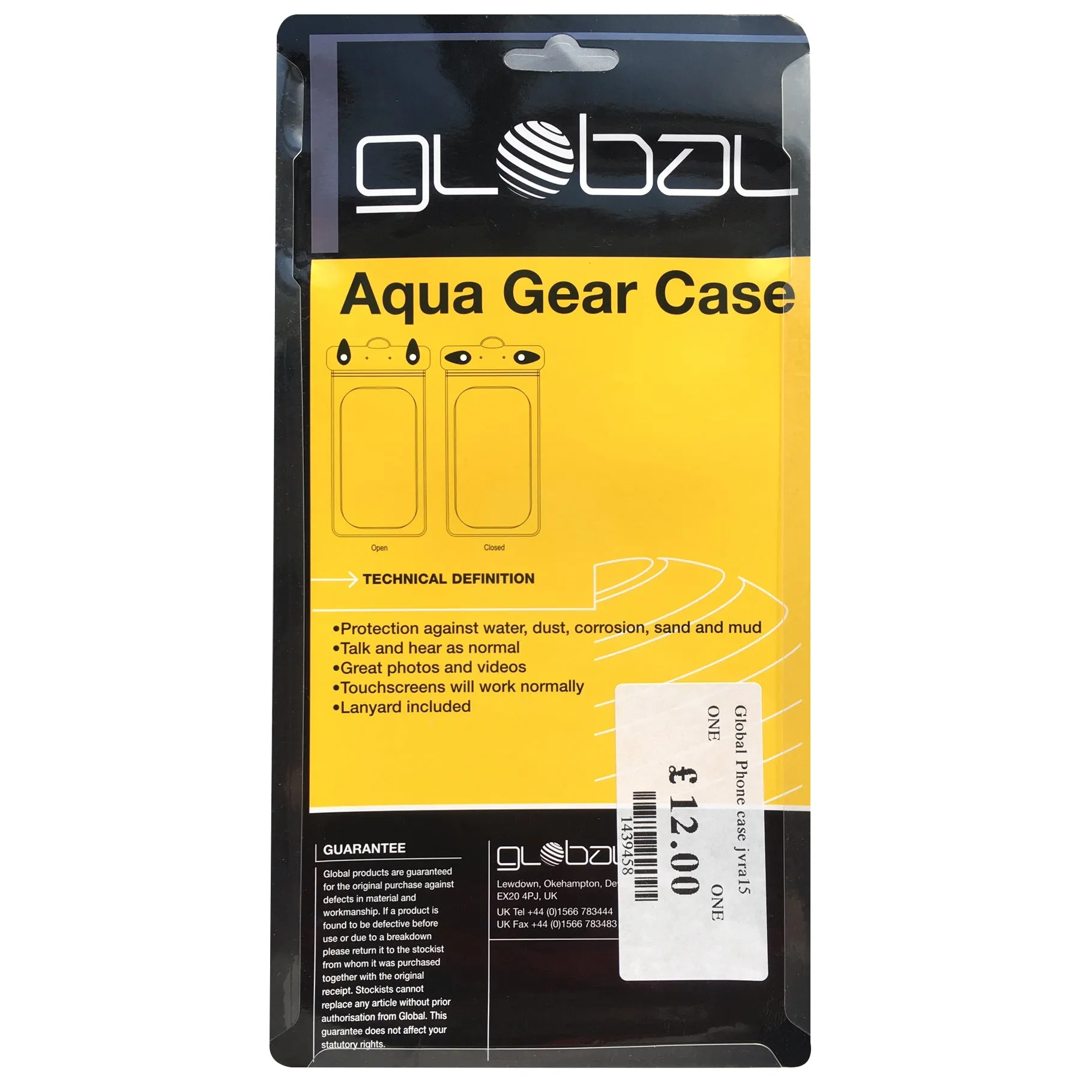 Global Aqua Gear Waterproof Phone Case