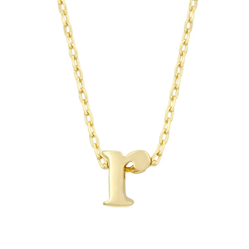 Golden Initial R Pendant