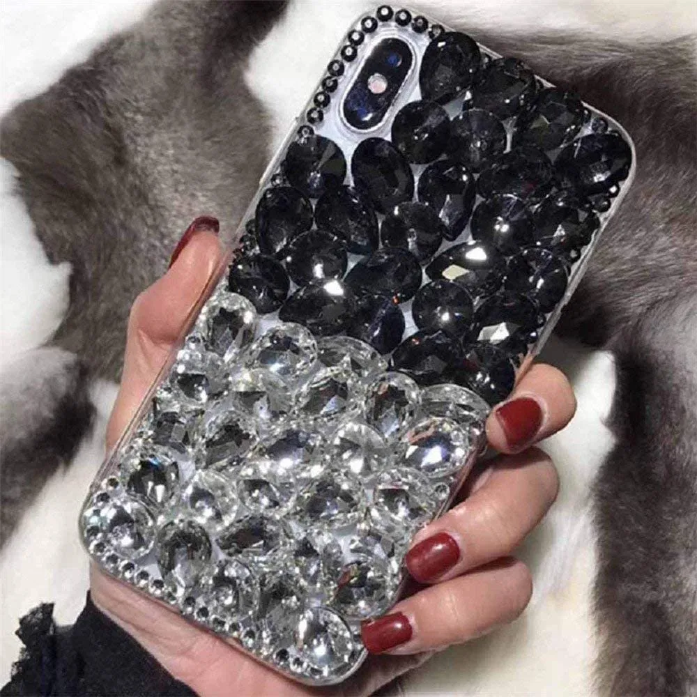 Google Pixel 6 Case,3D Handmade Sparkle Stunning Stones Phone Case