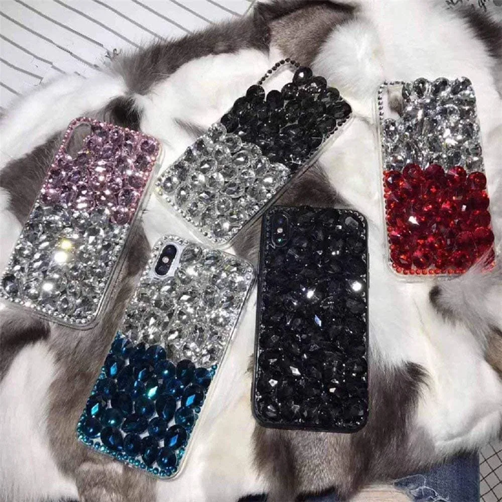 Google Pixel 6 Case,3D Handmade Sparkle Stunning Stones Phone Case