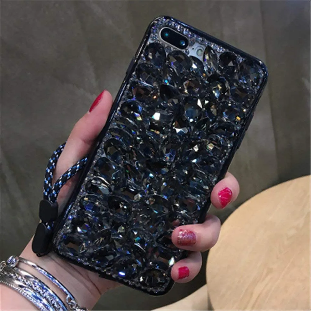 Google Pixel 6 Case,3D Handmade Sparkle Stunning Stones Phone Case