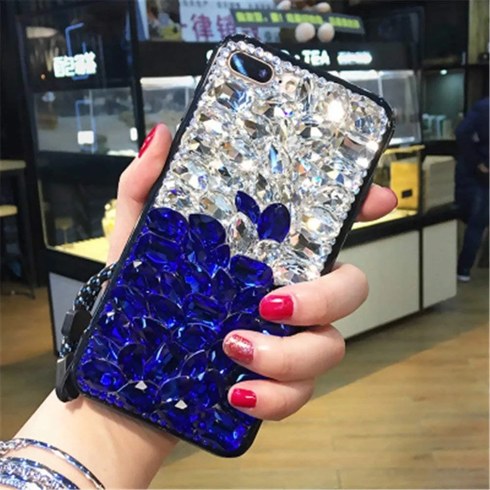 Google Pixel 6 Case,3D Handmade Sparkle Stunning Stones Phone Case