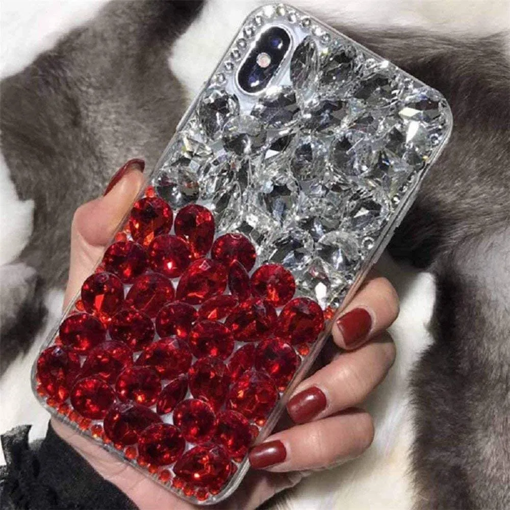 Google Pixel 6 Case,3D Handmade Sparkle Stunning Stones Phone Case