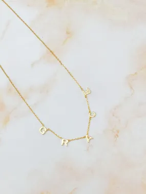 'Grace' Sentiment Chain Necklace - Gold