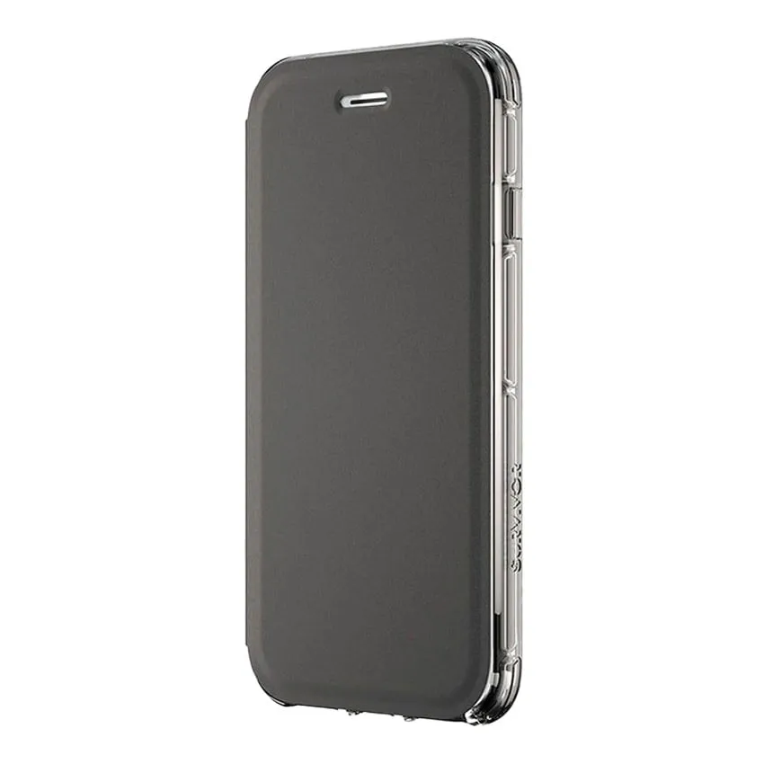 Griffin Survivor Clear Black Wallet iPhone 6/7/8 Case TA43987