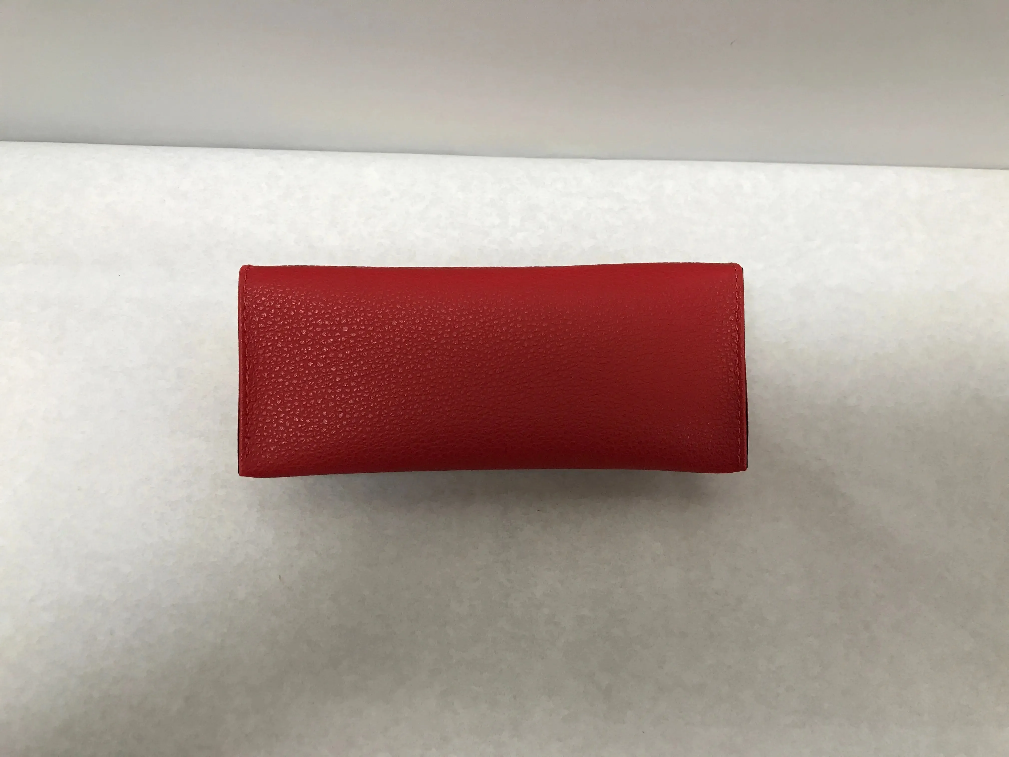 Guess Logo Optical Red Faux Leather Eyeglasses Hard Case | KMOPT-07