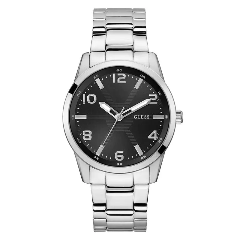 Guess Monte Black Dial Analogue Watch