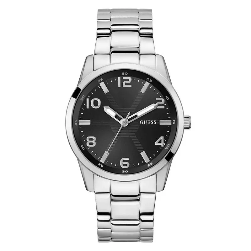 Guess Monte Black Dial Analogue Watch