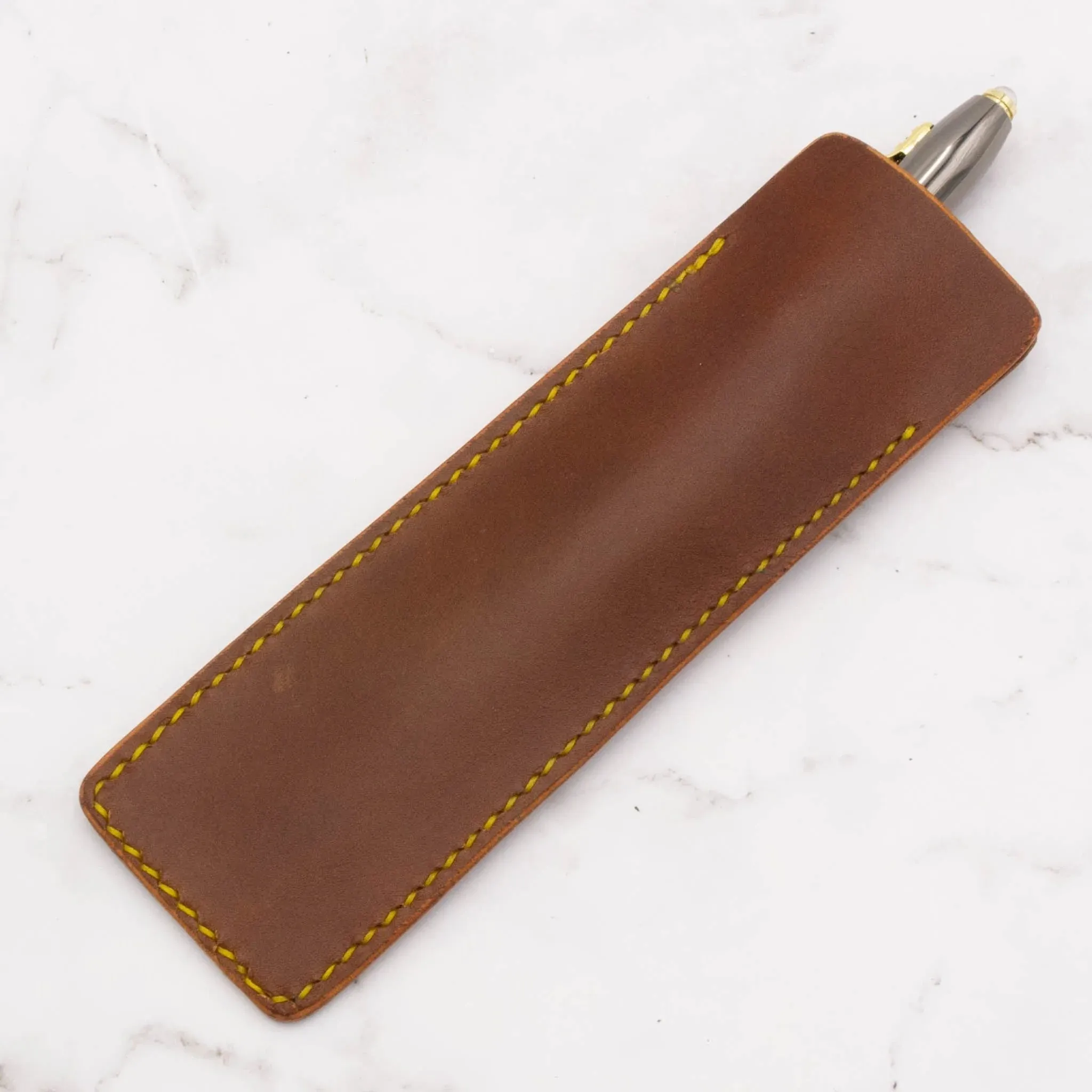 Handcrafted Leather Single Pen Case