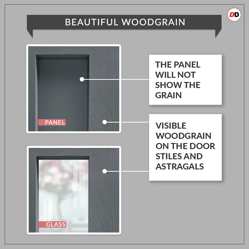 Handmade Eco-Urban® Glasgow 6 Panel Double Absolute Evokit Pocket Door DD6314 - Colour & Size Options