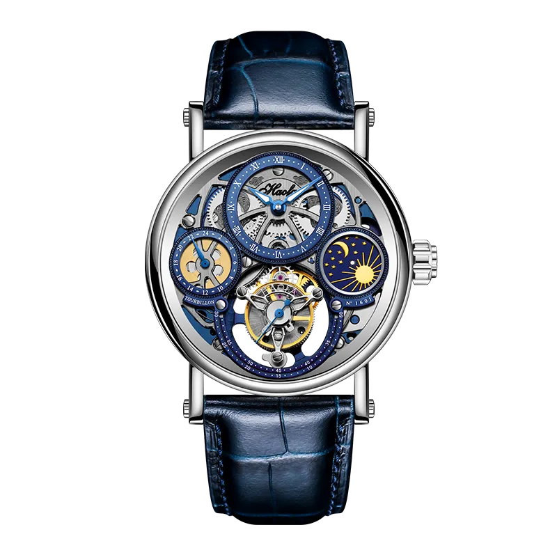 Haofa 1601 Skeleton GMT CNC Engraving Tourbillon 28800