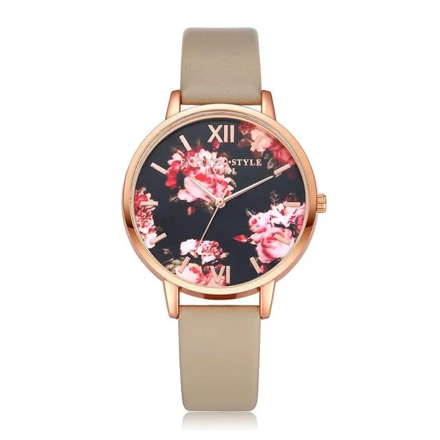 High Quality Fashion Leather Strap Watch