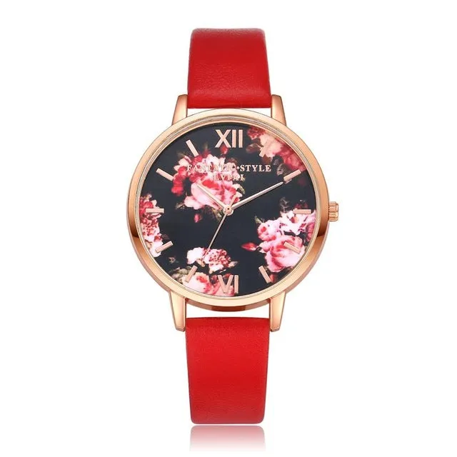 High Quality Fashion Leather Strap Watch