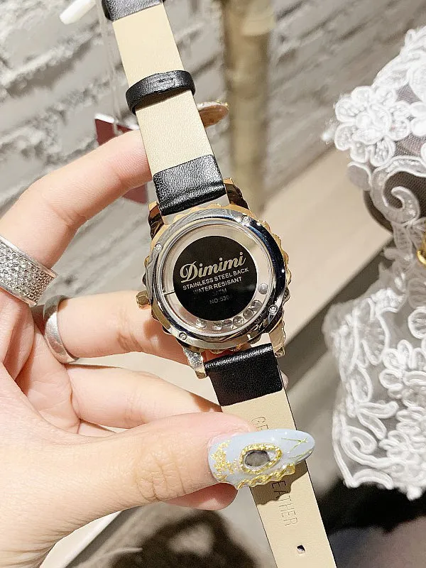 Hollow Transparent Leather Women's Watch