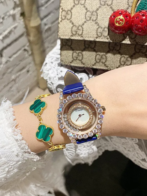 Hollow Transparent Leather Women's Watch