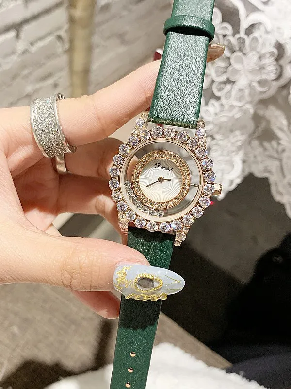 Hollow Transparent Leather Women's Watch