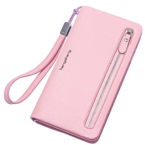 Hot Fashion Female wallets High-quality PU Leather Wallet Women Long Style Cowhide Purse Brand Capacity Clutch Card Holder Pouch