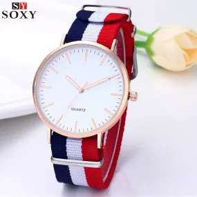 Hot Sale Nylon Strap Wrist Watch Men Watch Ultra Thin Men's Watch Fashion Watches Clock saat montre erkek kol saati reloj hombre