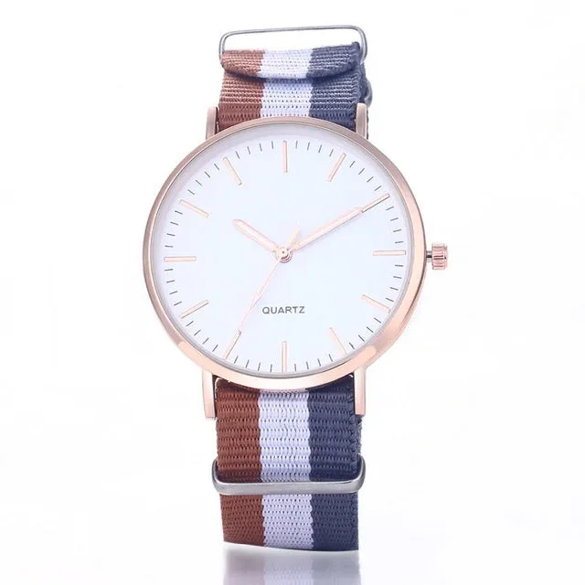 Hot Sale Nylon Strap Wrist Watch Men Watch Ultra Thin Men's Watch Fashion Watches Clock saat montre erkek kol saati reloj hombre