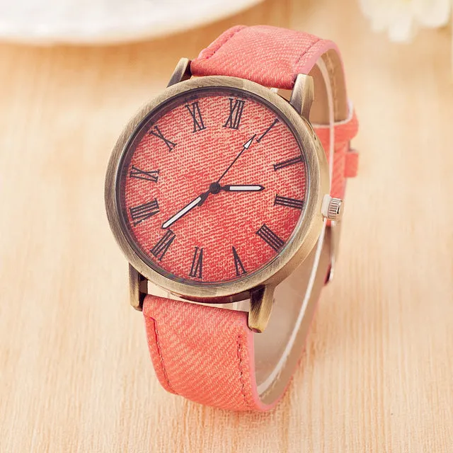 Hot Sale PU Leather Quartz Watch Women Dress Watches Men Casual Watch Rome Number Unisex Clock Relogio Masculino Drop-Shipping