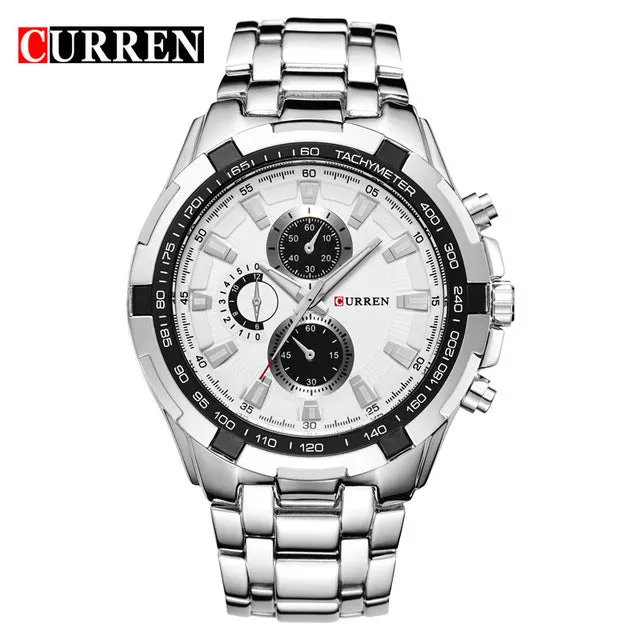 HOT2016 CURREN Watches Men quartz TopBrand  Analog  Military male Watches Men Sports army Watch Waterproof Relogio Masculino8023