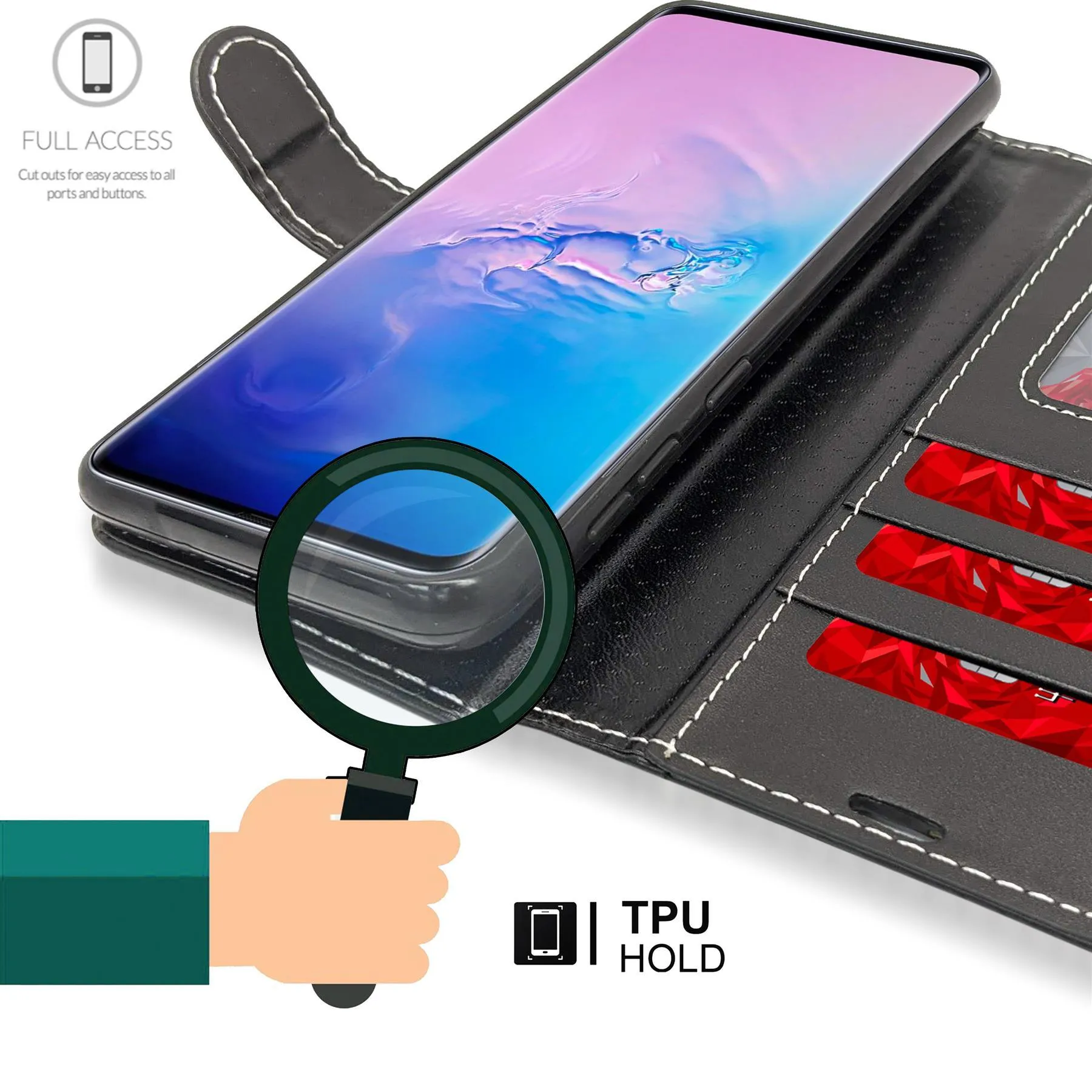 Huawei Mate 40 Pro Flip Folio Book Wallet Case