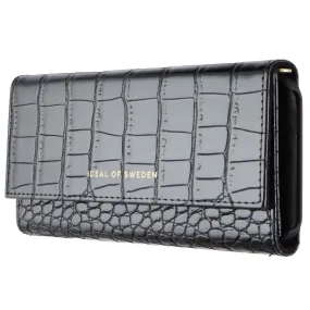 iDeal of Sweden Signature Clutch Case for iPhone 12 and 12 Pro - Jet Black Croco