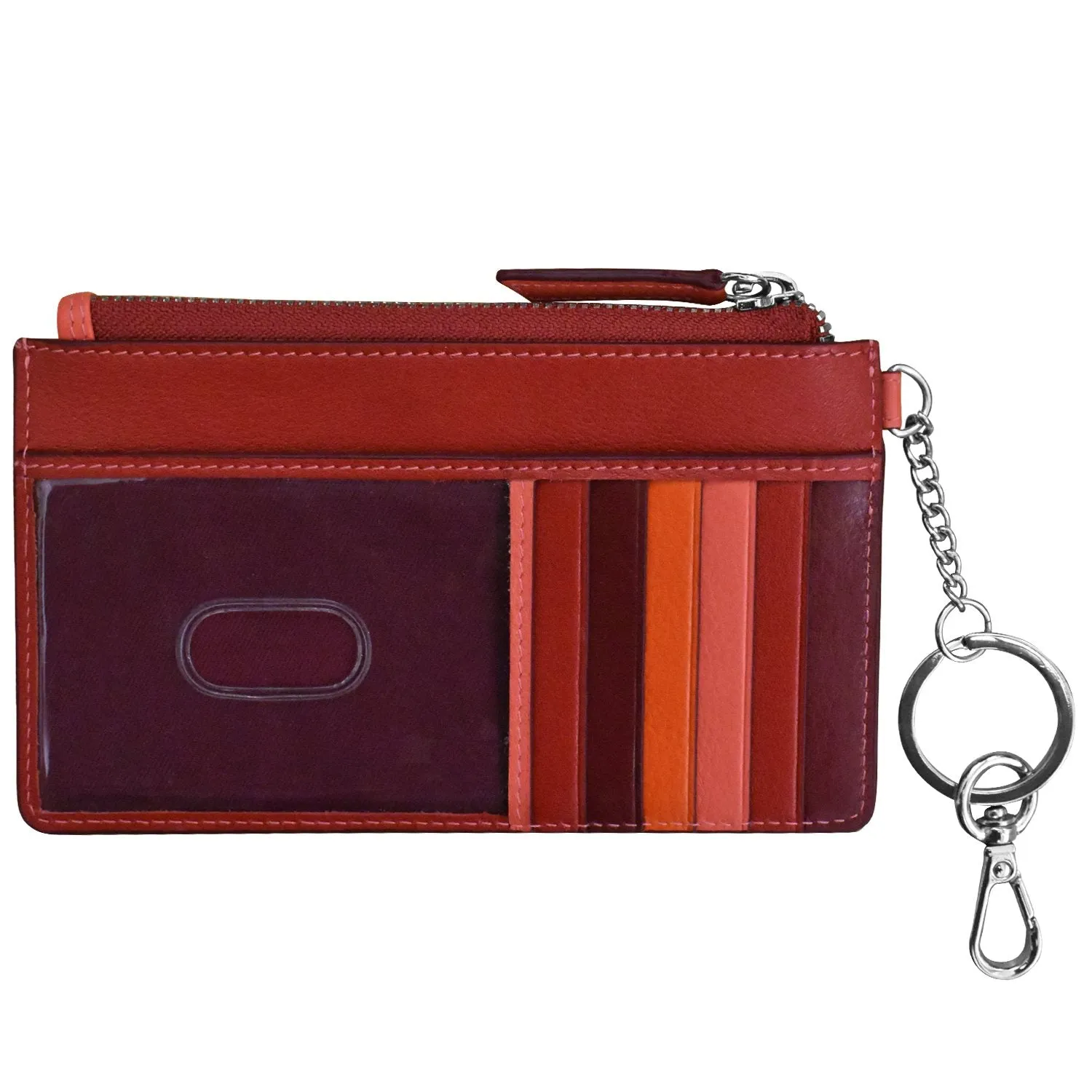 ILI New York I.D. Card Case with Key Ring Style 7211