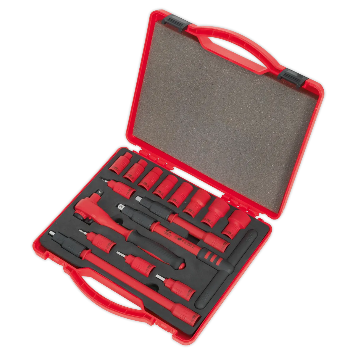 Insulated Socket Set 16pc 3/8"Sq Drive 6pt WallDrive¨ VDE Approved