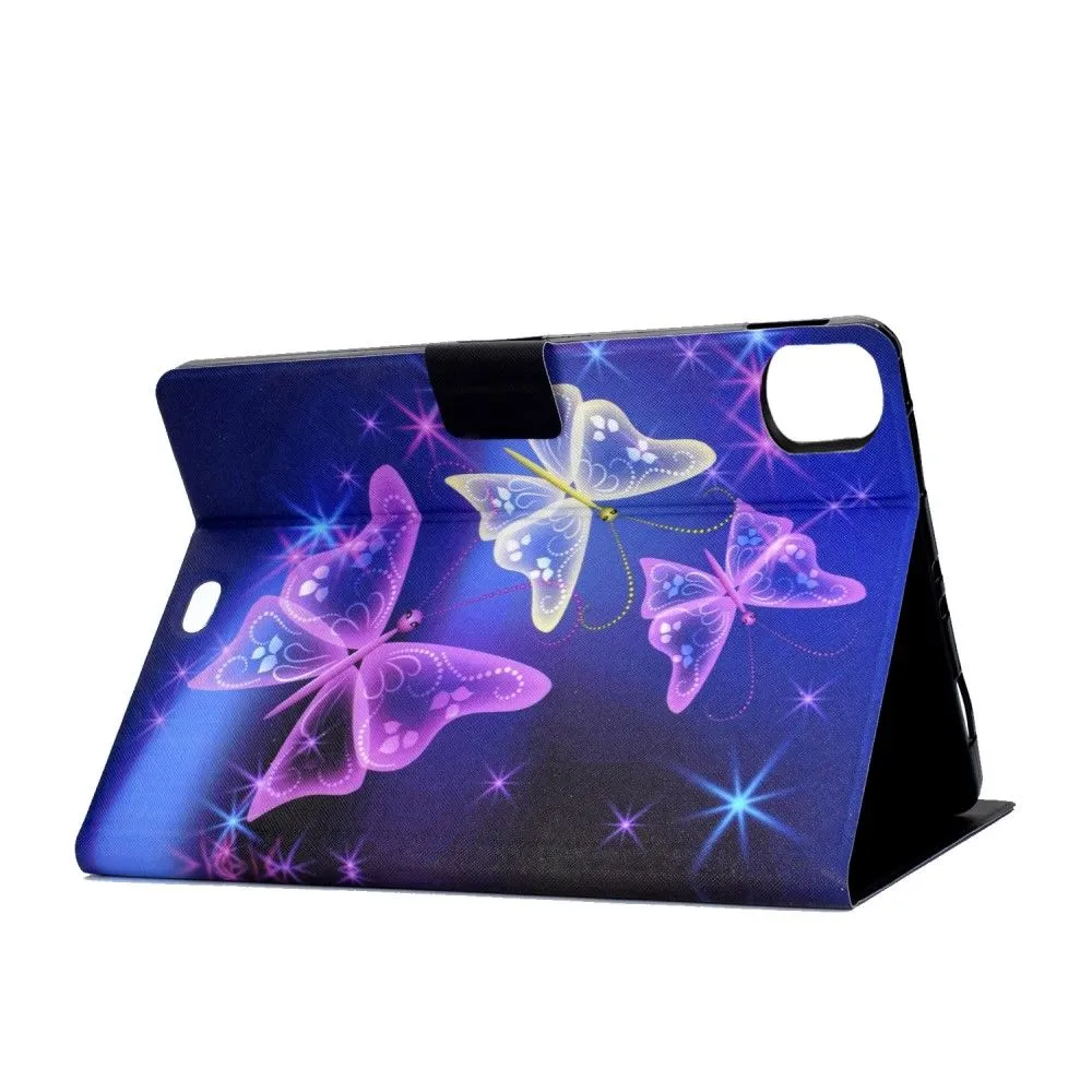 iPad Pro 11 (2021) / Air (2020) beautiful pattern leather flip case - Purple Butterlies