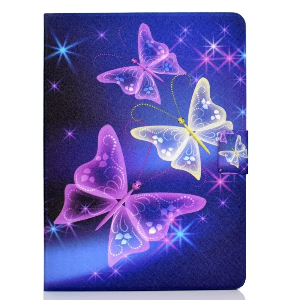 iPad Pro 11 (2021) / Air (2020) beautiful pattern leather flip case - Purple Butterlies